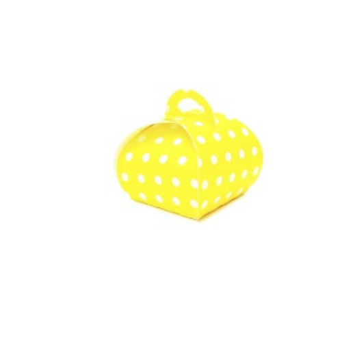 Confectionery Boxes- Made with Recycled Material- Yellow Color or Polkadot